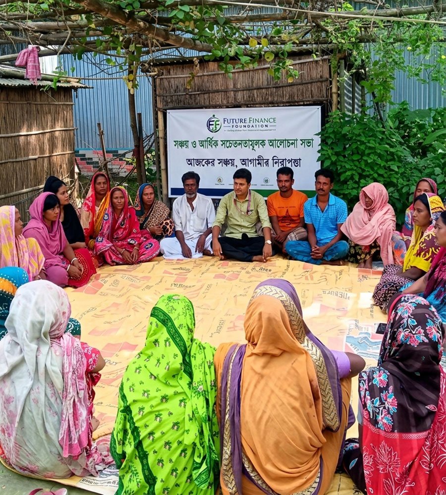 Future Finance Foundation field team working with a local community